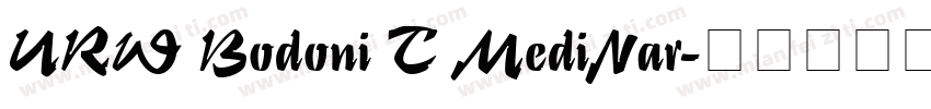 URW Bodoni T MediNar字体转换